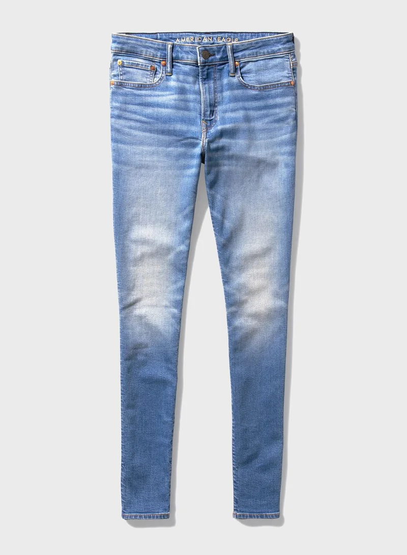 American Eagle Mid Wash Skinny Fit Jeans