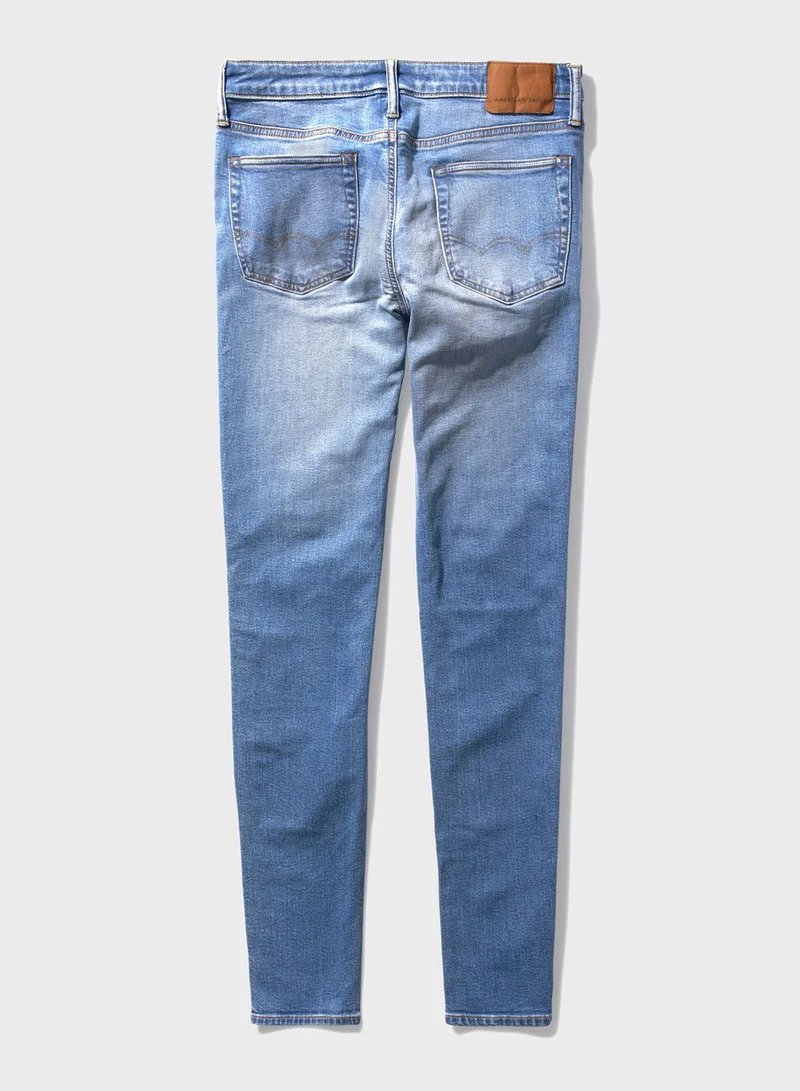 American Eagle Mid Wash Skinny Fit Jeans