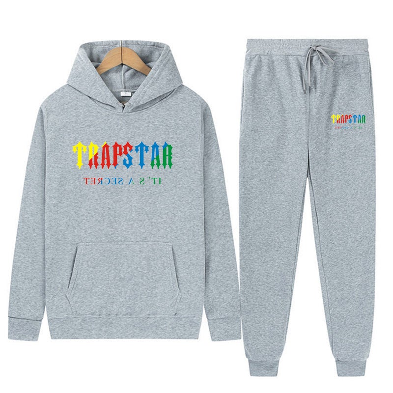 Men'S And Women'S Sweater Sweatpants 2-Piece Sports Suit Leisure Sports 16-Color Hoodie Printing - Image 1