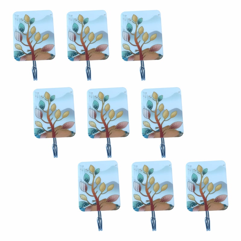Rangoli Tree Plastic Hook Strong Self Adhesive Weight Limit Upto 3 kg Hook 9 - Image 2
