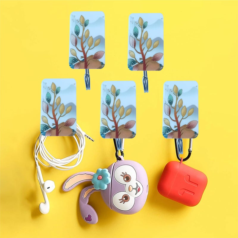 Rangoli Tree Plastic Hook Strong Self Adhesive Weight Limit Upto 3 kg Hook 9 - Image 5