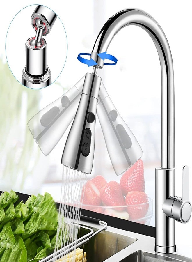 RECLUSE 360 Degree Movable Faucet Aerator Infinity with 3 Outlet Modes Multifunctional Tap | Universal Faucet Extender for Kitchen Bathroom Faucet Nozzle Attachment Replacement (Pack of 1) - Image 4