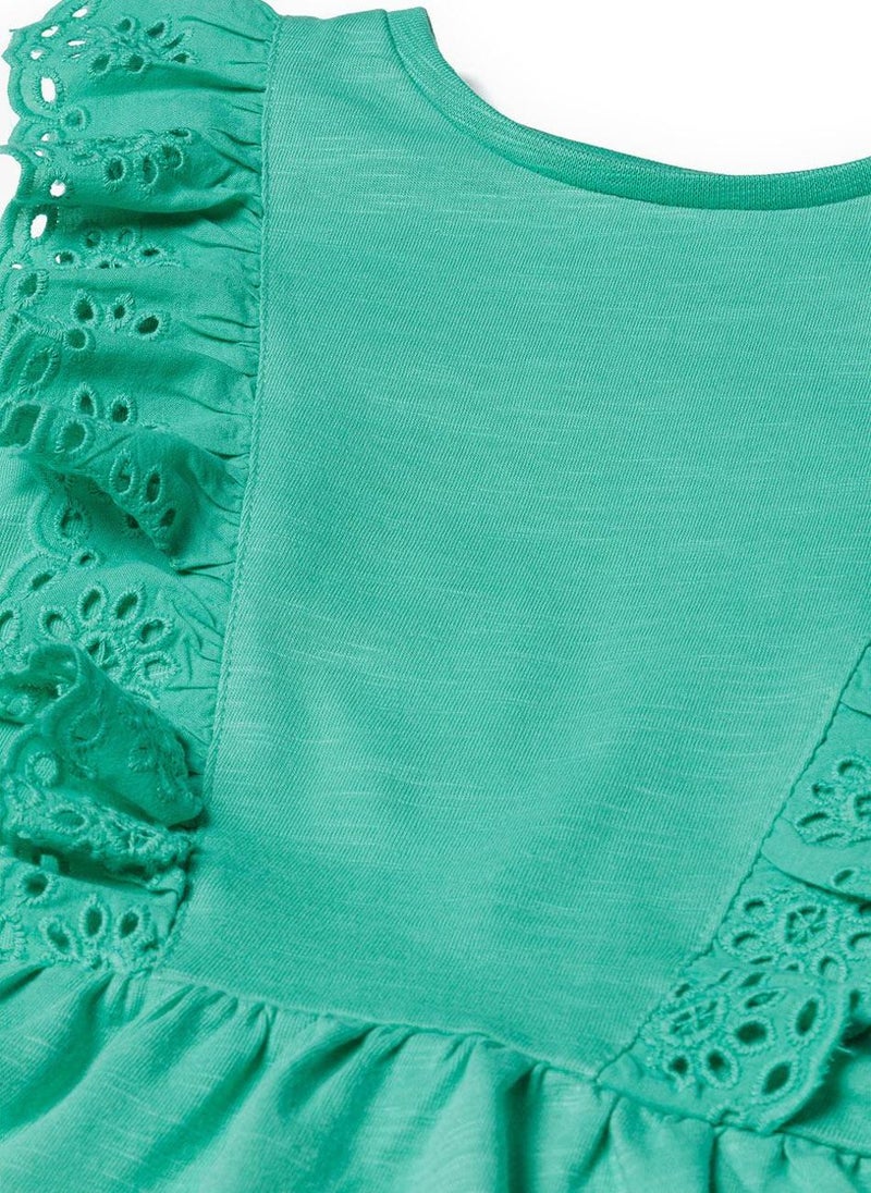 مينوتي فستان مراهقات بدون أكمام بتفاصيل دانتيل - Image 3