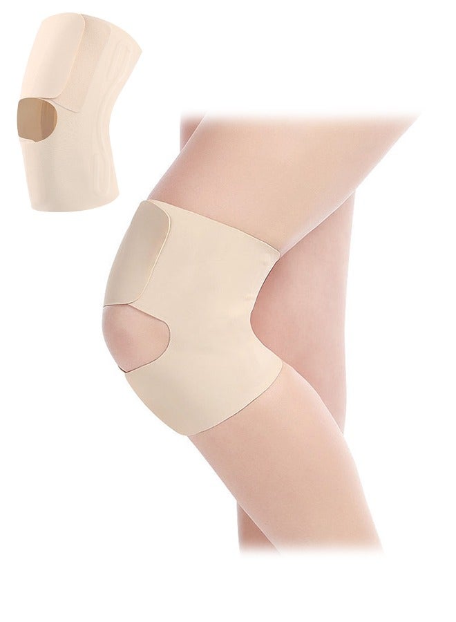 دعامة ركبة مع مثبتات جانبية، قطعة واحدة من دعامة الركبة فائقة الرقة، قابلة للتعديل، مناسبة للرجال والنساء، مناسبة للرياضة، الجري، تمزق الغضروف المفصلي، الرباط الصليبي الأمامي، الرباط الجانبي الإنسي، إصابات التهاب المفاصل (الجلد). - Image 1
