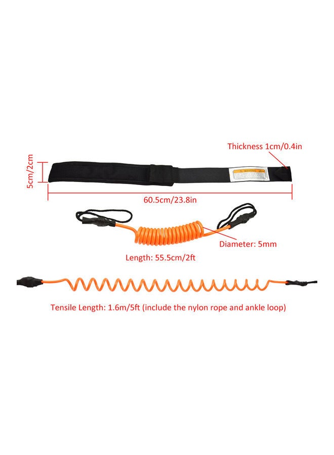 Generic 5 Feet Paddle With Quick Release Ankle Loop Rope  - Image 1