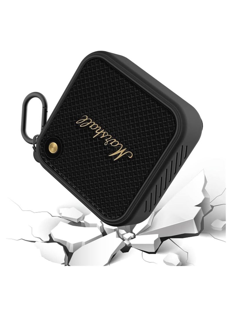 Soft silicone protective buffer frame protective cover compatible with Marshall Willen Portable Bluetooth speaker protective skin cover with hiking buckle and lanyard - Image 3