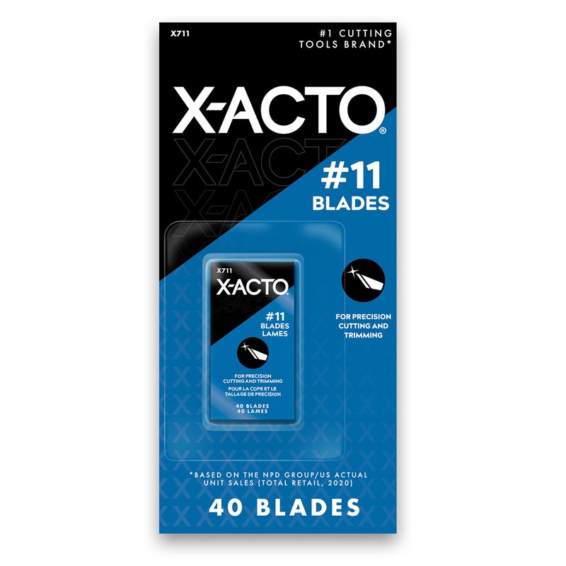 X-ACTO 11 Classic Fine Point Replacement Blades, Pack of 40 (X711) - Image 1