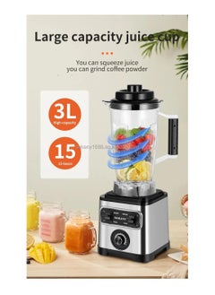 sokany 3 in 1 High Capacity Stainless Steel Multipurpose Food Processor Blender 6600W 3L  - Image 5