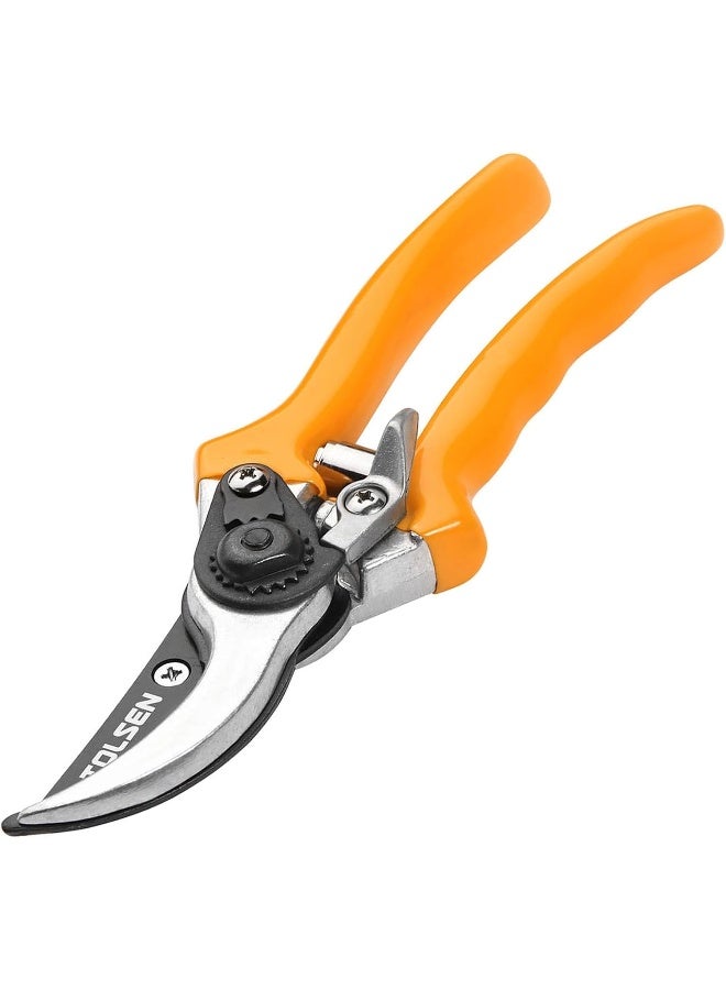 Tolsen Professional 65Mn Steel Blade Garden Flower Stem Pruner Cutter Shears - Image 1