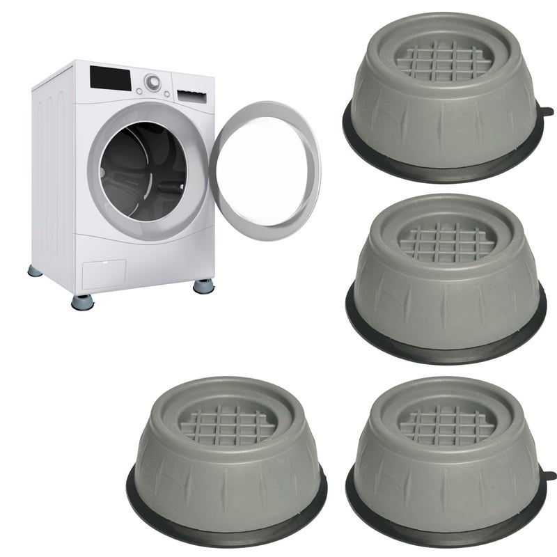 4 Pieces Of Anti-vibration Washing Machine Feet | Anti-Vibrating Washing Machine Pads | Washing Machine Feet | Washing Machine Foot Cushions Universal Vibration Damper - Image 1