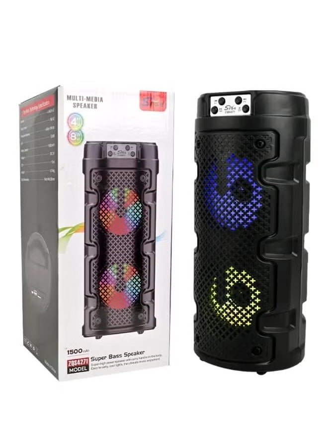 singe SING-E ZQS 4271 Dual 4 Inch Wireless BT 5.0 Altavoz Outdoor Party Speaker Portable Music Player RGB Colorful Lights - Image 1