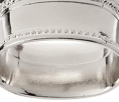 إليجانس مجموعة من المنديل البيضاوي المخرمة الأناقة مجموعة من 4 فضية - Image 3