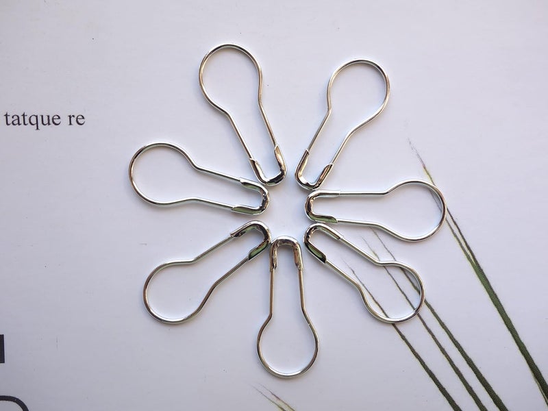 Transun Moo 500Pcs Silver Safety Pins 0.8" Metal Bulb Pins Gourd Pin Clothing Tag Pins Calabash Pin for DIY Craft, Home Accessories - Image 3