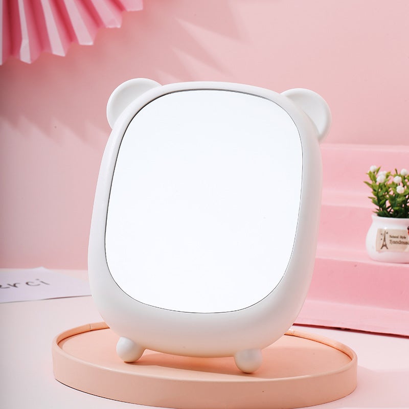 Internet Celebrity Ins Desktop Makeup Mirror Little Rabbit Bear Cute Cartoon Mirror Student Dormitory Folding Dressing Mirror Wall Mounted Mirror - Image 4