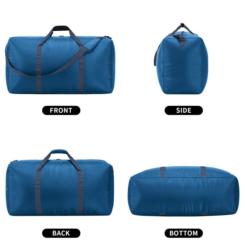 iFARADAY Extra Large Duffel Bag 32.5 inch 105L Lightweight Luggage for Travel Camping Storage-Blue - Image 2