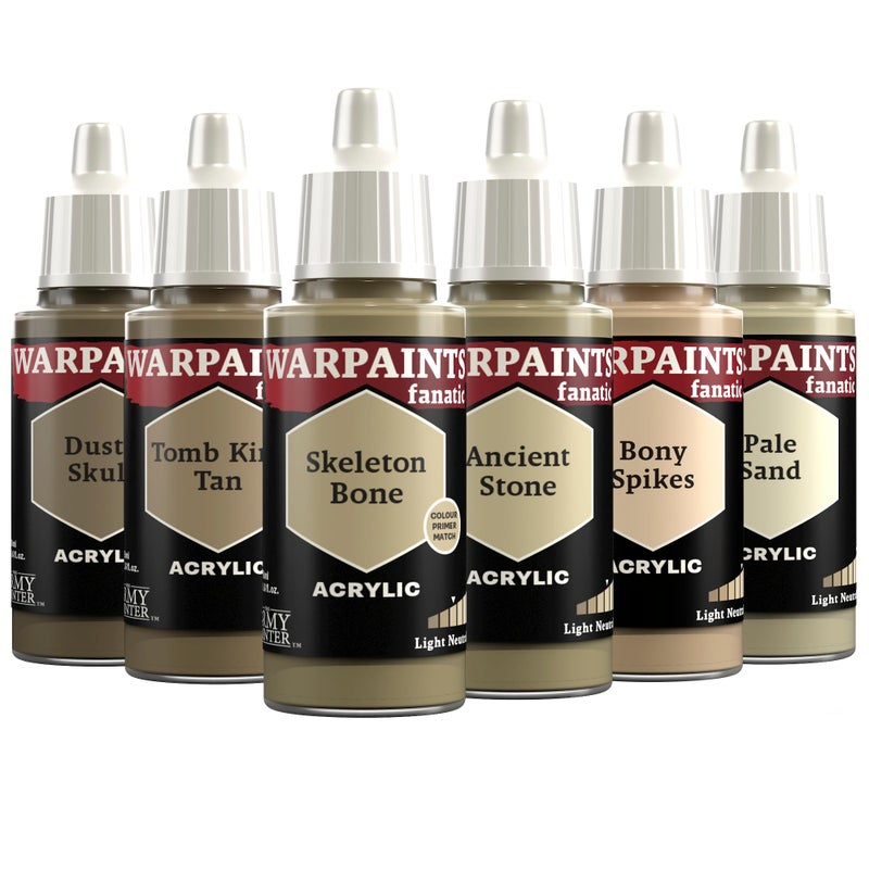 The Army Painter Warpaints Fanatic Flexible Triad Light Neutrals 6 x 18 mL Acrylic Paints Miniature Quality Hobby Paint for DD Warhammer Miniatures - Image 2