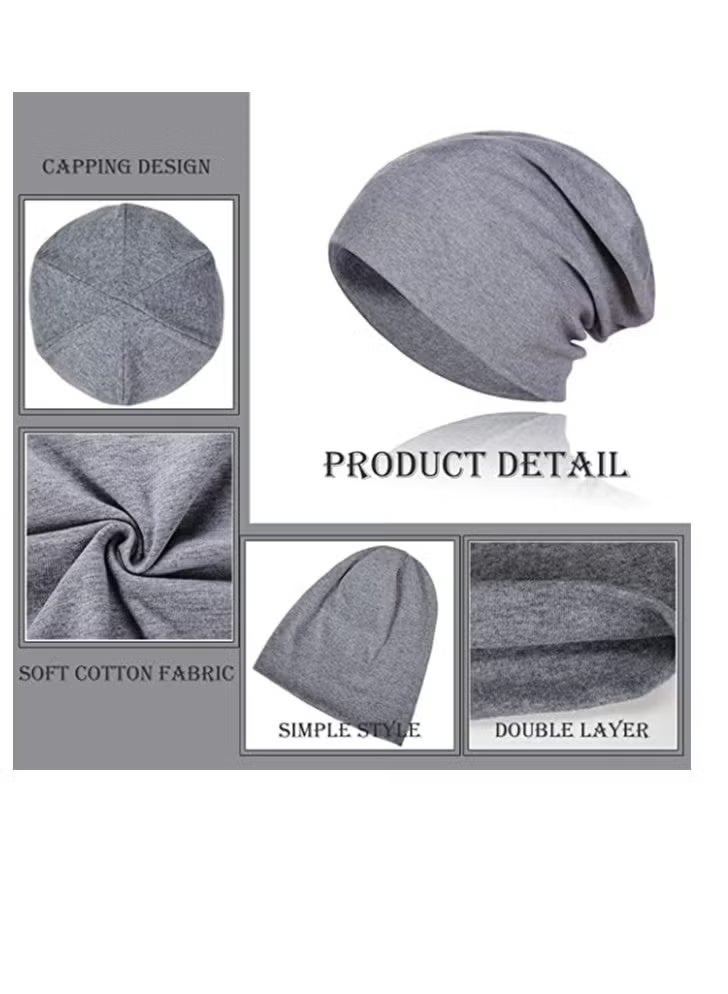 مجموعة من 4 قبعات صوفية كبيرة الحجم - قطن قابل للتنفس، ناعمة وخفيفة الوزن للجري، مريحة للاستخدام اليومي للرجال والنساء - Image 3