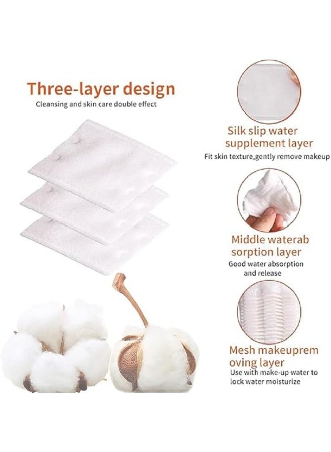 High Quality Soft Cotton Makeup Remover for Daily Skin Care with 222 Square Non Woven Gauze for Gentle and Effective Facial Cleansing - Image 5