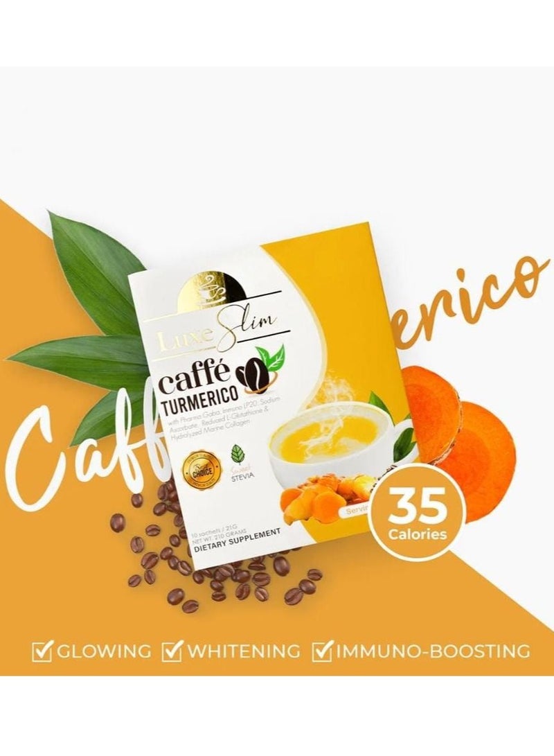 Luxe Slim caffe Turmerico for slimming 10 sachets * 21 g  - Image 1