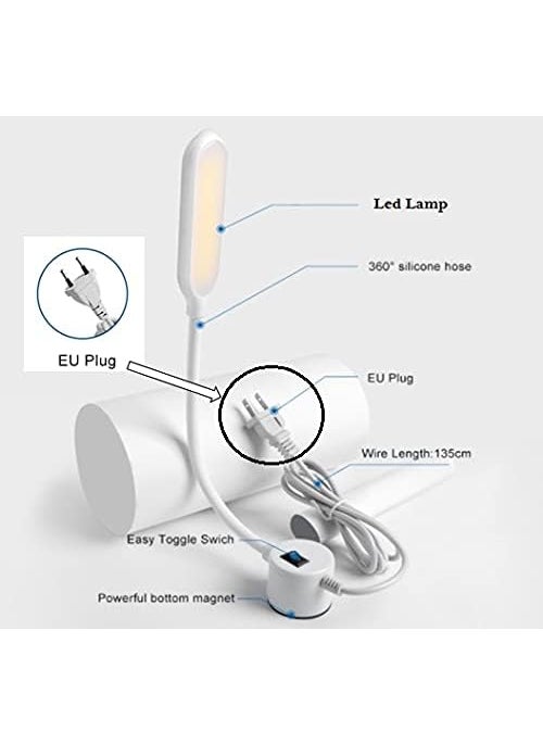 KEETOZ Keetoz 10W Sewing Machine Light 30 LEDs Lamp with Flexible Gooseneck Magnetic Mounting Base Working Lamp for Home Study Night Work Workbench Lathe Drill Presses 3D PrinterWhite 1 pcs  - Image 5