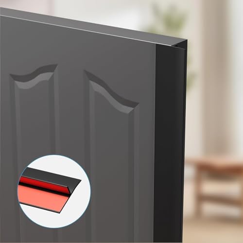 TEKCOOL T-Shaped Door Draft Stopper, Silicon Bottom Sealing Strip | Self Adhesive Gap Filler Rubber | Protector from Cockroach, Bugs, Air & Dust - Image 5