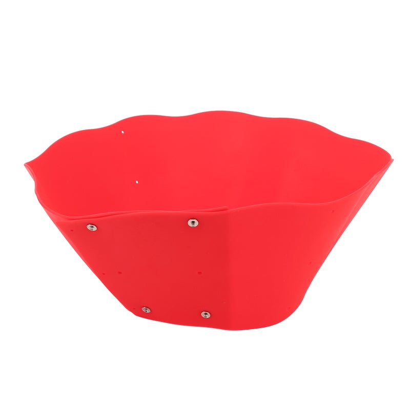 Silicone Splatter Guard Red Flexible Silicone Material - DIY Adjustable Oil Splash Guard for Home Kitchen Cooking Fits 20 to 34cm Frying Pans - Image 2