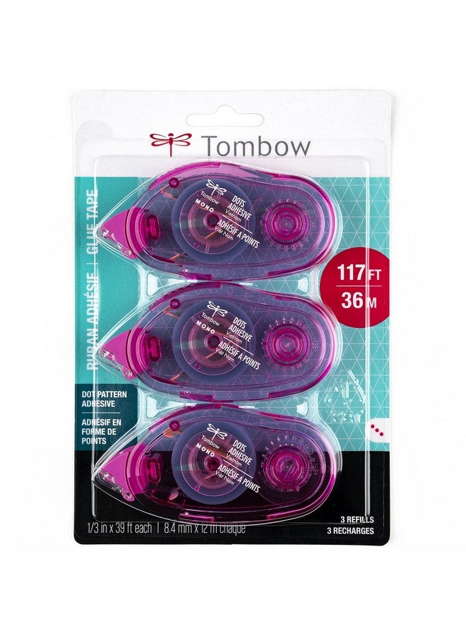 تومباو 62149 عبوة من 3 عبوات من نقاط لاصقة أحادية، سهلة التعبئة لتطبيق سلس، متعددة الألوان، عبوة اقتصادية - Image 2