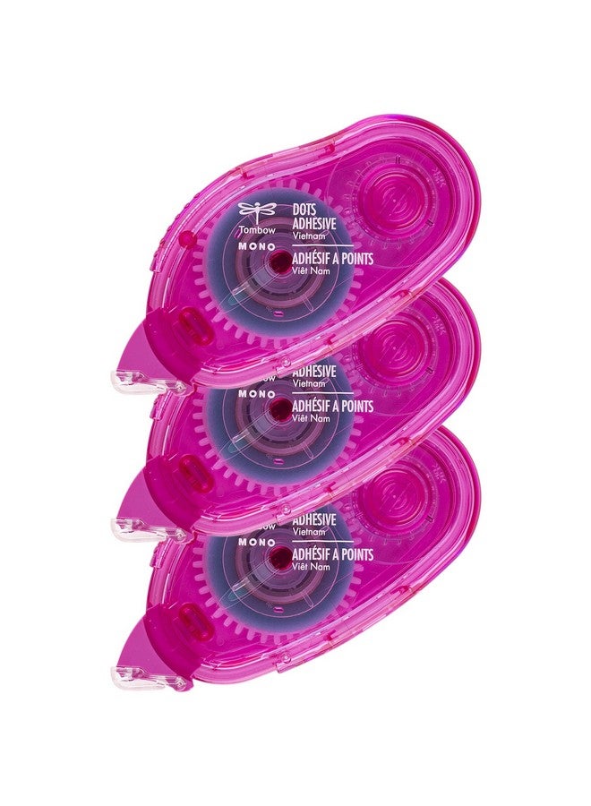 تومباو 62149 عبوة من 3 عبوات من نقاط لاصقة أحادية، سهلة التعبئة لتطبيق سلس، متعددة الألوان، عبوة اقتصادية - Image 1