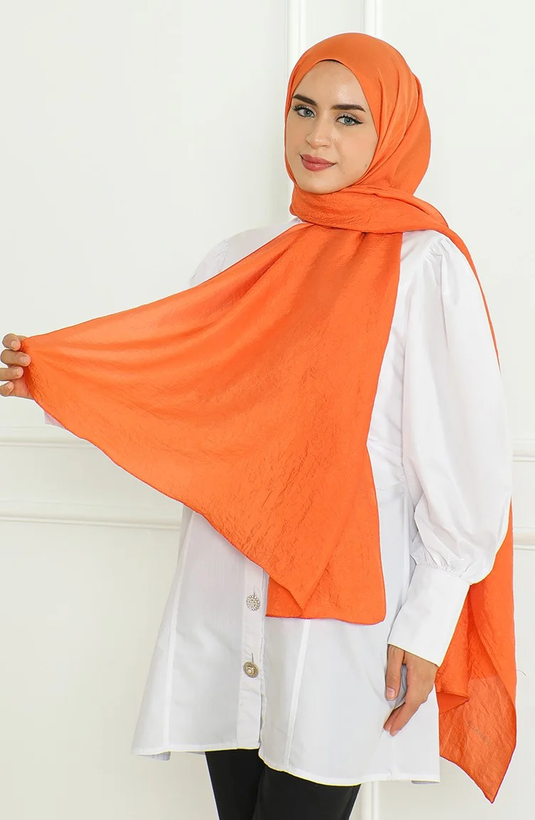 Sefa Merve Karaca Shawl 81058-01 Orange