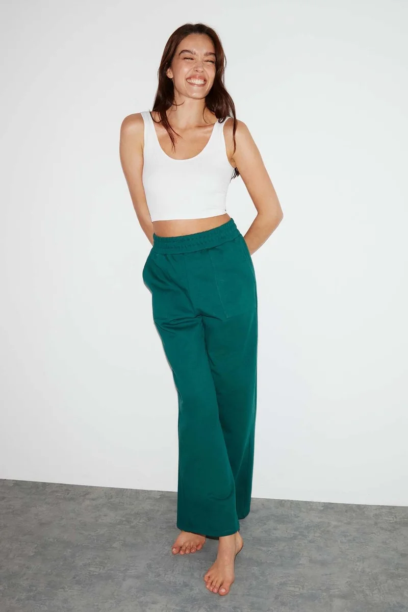 جريميلانج Emerald Relaxed Petrol Green Sweatpants