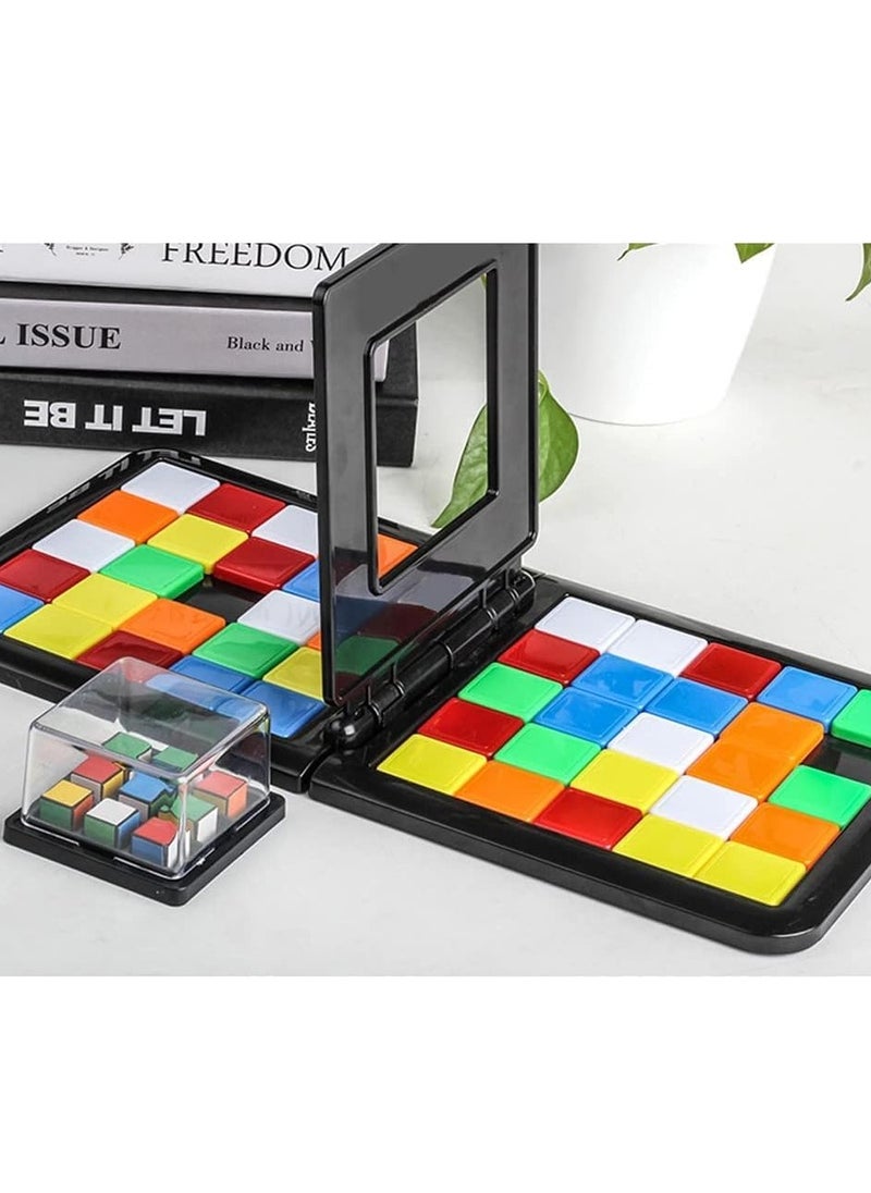 Race Game Magic Block Game Board Games for 2 Players Genius Square Game Sequence Puzzle Brain teasers Board Games for Boys and Girls Rubiks Race Game