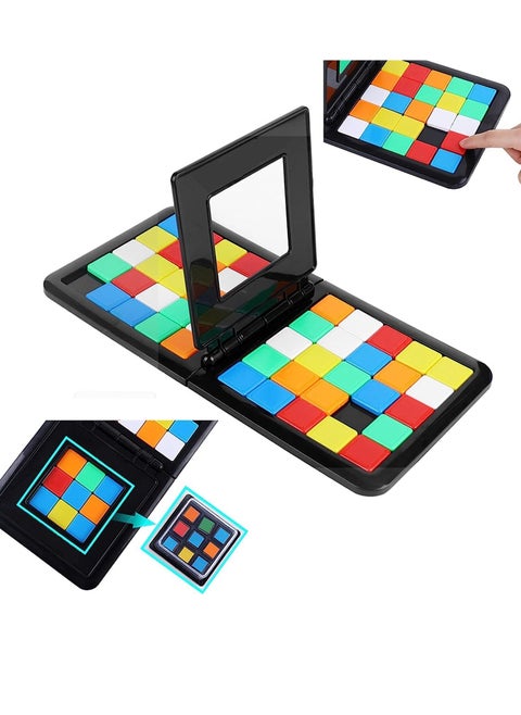 Race Game Magic Block Game Board Games for 2 Players Genius Square Game Sequence Puzzle Brain teasers Board Games for Boys and Girls Rubiks Race Game