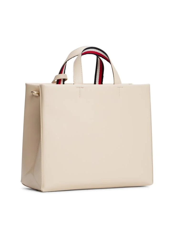 TOMMY HILFIGER Logo Detailed Top Handel Satchels