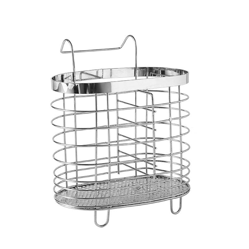 Stainless Steel Chopsticks Holder Household Chopsticks Bucket Kitchen Hanging Tableware Spoon Storage Box Chopsticks Cage Drain Rack - Image 5