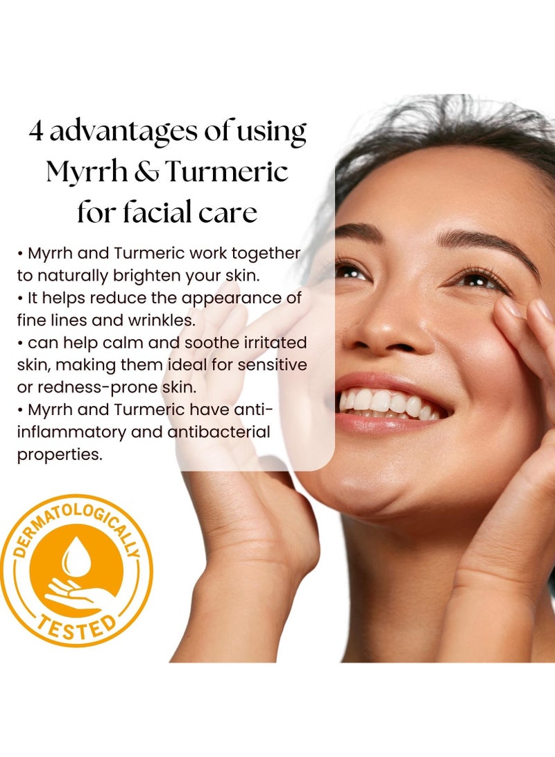 OGAILI Al Myrrh and Turmeric powder Natural Herbal skin Cleanser - Holistic Skin Transformation & Youthful Radiance & Even Skin Tone & Cruelty-Free and Chemical-Free 100G - Image 4