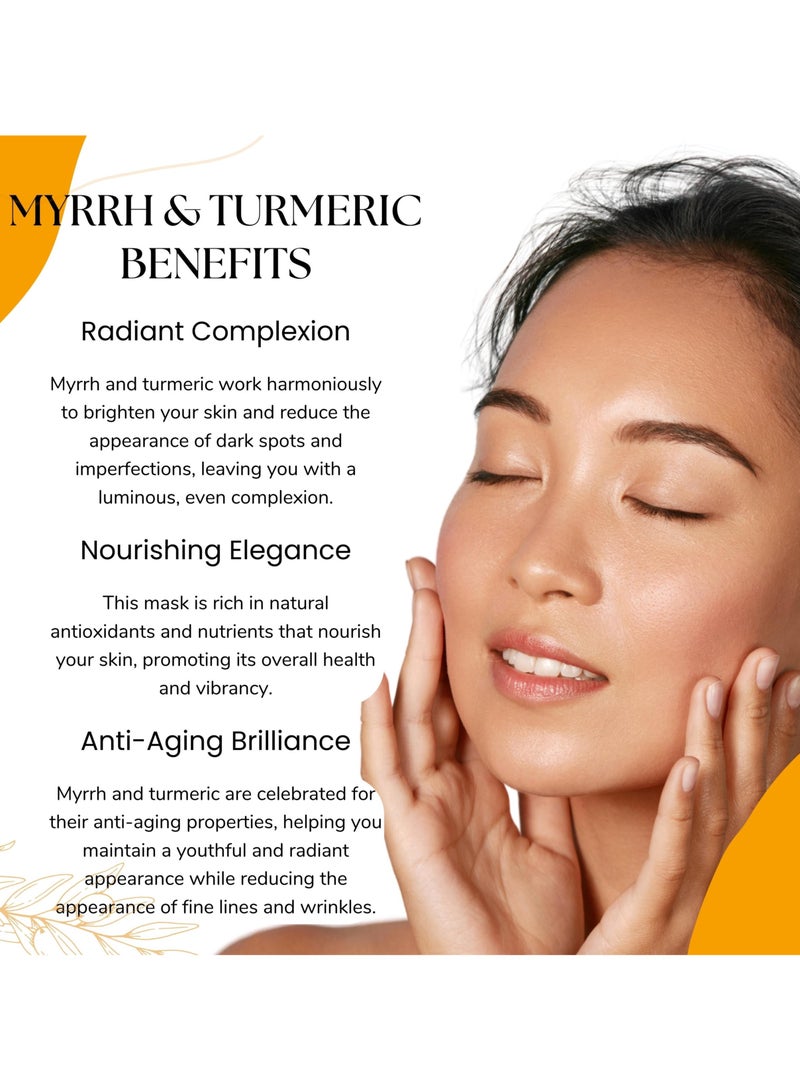 OGAILI Al Myrrh and Turmeric powder Natural Herbal skin Cleanser - Holistic Skin Transformation & Youthful Radiance & Even Skin Tone & Cruelty-Free and Chemical-Free 100G - Image 2