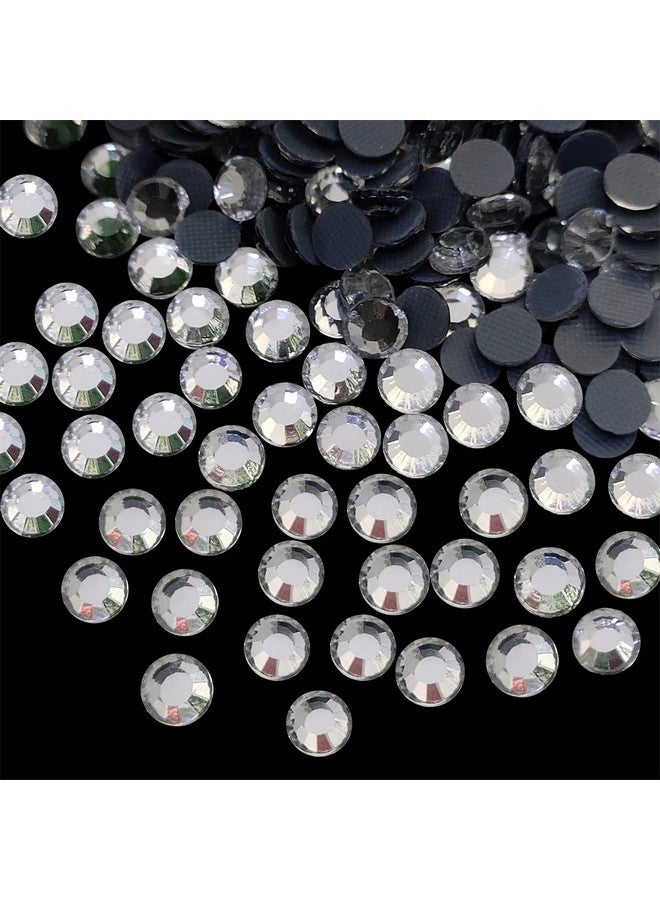 إمبرويدوري ماتيريال أحجار الراين المستديرة للإصلاح العاجل والزجاج والكريستال بلون فضي كريستالي 1440 قطعة Ss16 (4 مم) - Image 2