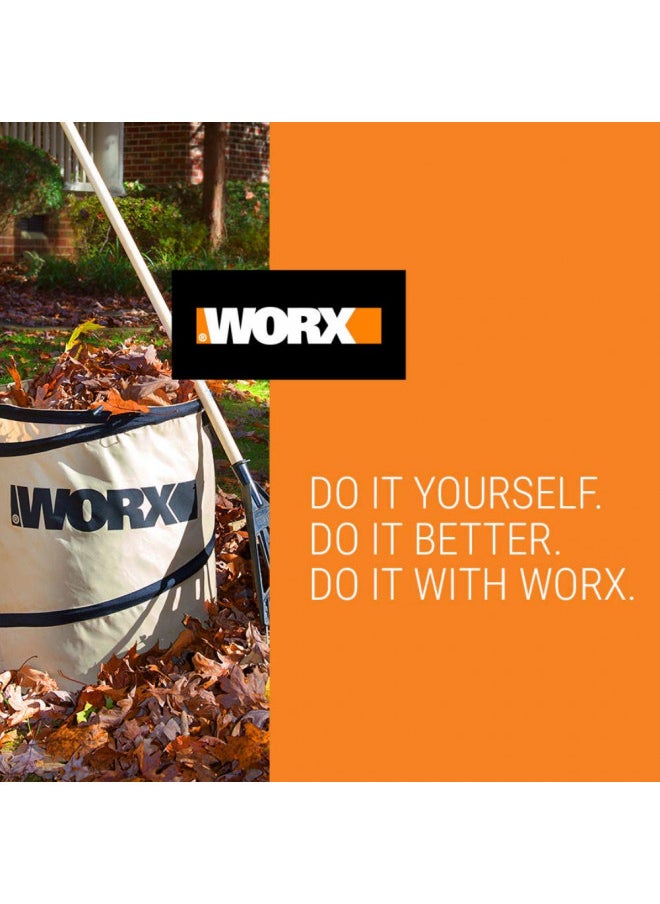 WORX WA0030 Landscaping 26-Gallon Collapsible Yard Waste Bag/Leaf Bin