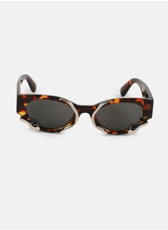 Haute Sauce Polarized Full Rim Oval Sunglasses For Women  - Image 1
