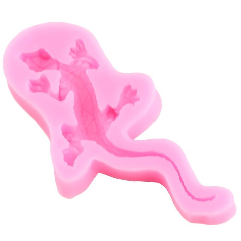 RFGHAC 3D Lizard Gecko Silicone Fondant Molds For Cake Decoration Cupcake Topper Polymer Clay Gum Paste Set Of 3 - Image 3