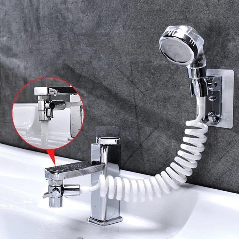 Alark Hand Shower Hose Sprayer Shower Head Attaches To Faucet,Dog Bathing Hose Shower Set For Laundry Bathroom Kitchen Spray Drain Filter Shampoo Shower Heads Sink Tap Faucet for Household Accessories - Image 5