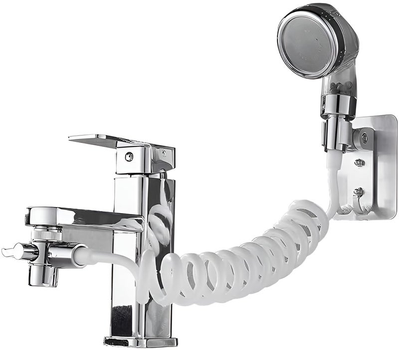 Alark Hand Shower Hose Sprayer Shower Head Attaches To Faucet,Dog Bathing Hose Shower Set For Laundry Bathroom Kitchen Spray Drain Filter Shampoo Shower Heads Sink Tap Faucet for Household Accessories - Image 1