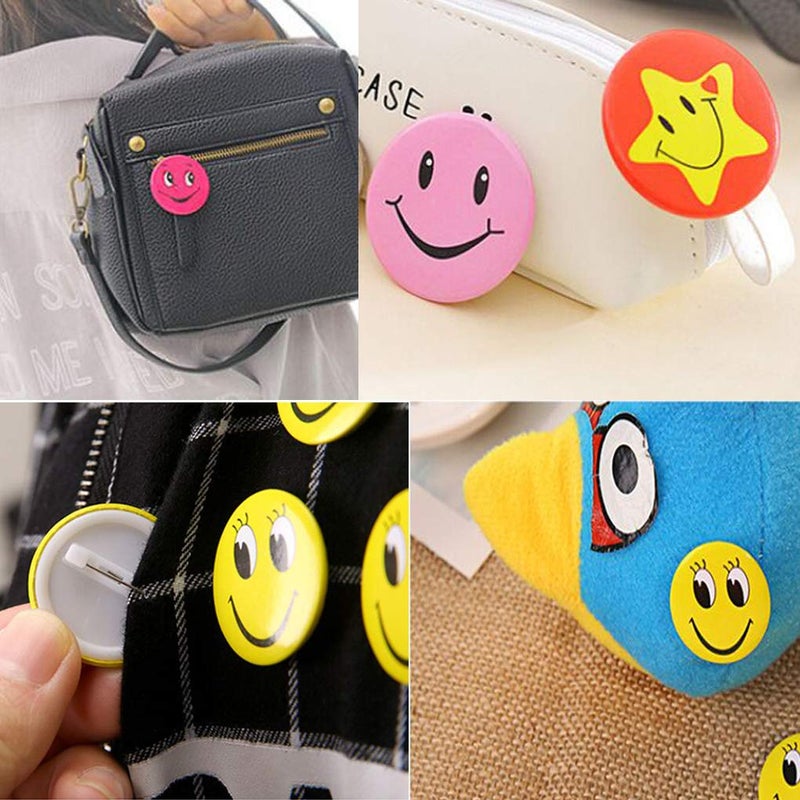 HYHP 100 Pieces Smiley Face Pin, Mini Buttons Mini Smiley Smile Face Button Pins (1.2 Inch, Shipped Randomly) - Image 4