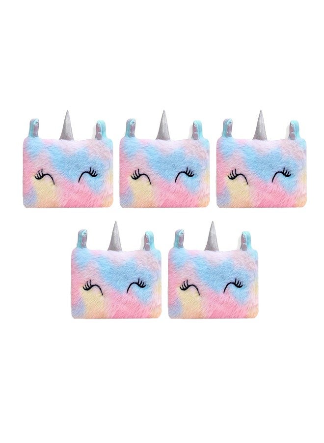 Dharmsaar Velvet Stationery Pencil Pouch for Girls Kids - Soft Zipper Case for School Use & Return Gifts | Multipurpose Storage Pouch for Pens, Keys, Makeup & Small Items (Pink, Easy to Carry) (Pack of 5) - Image 1