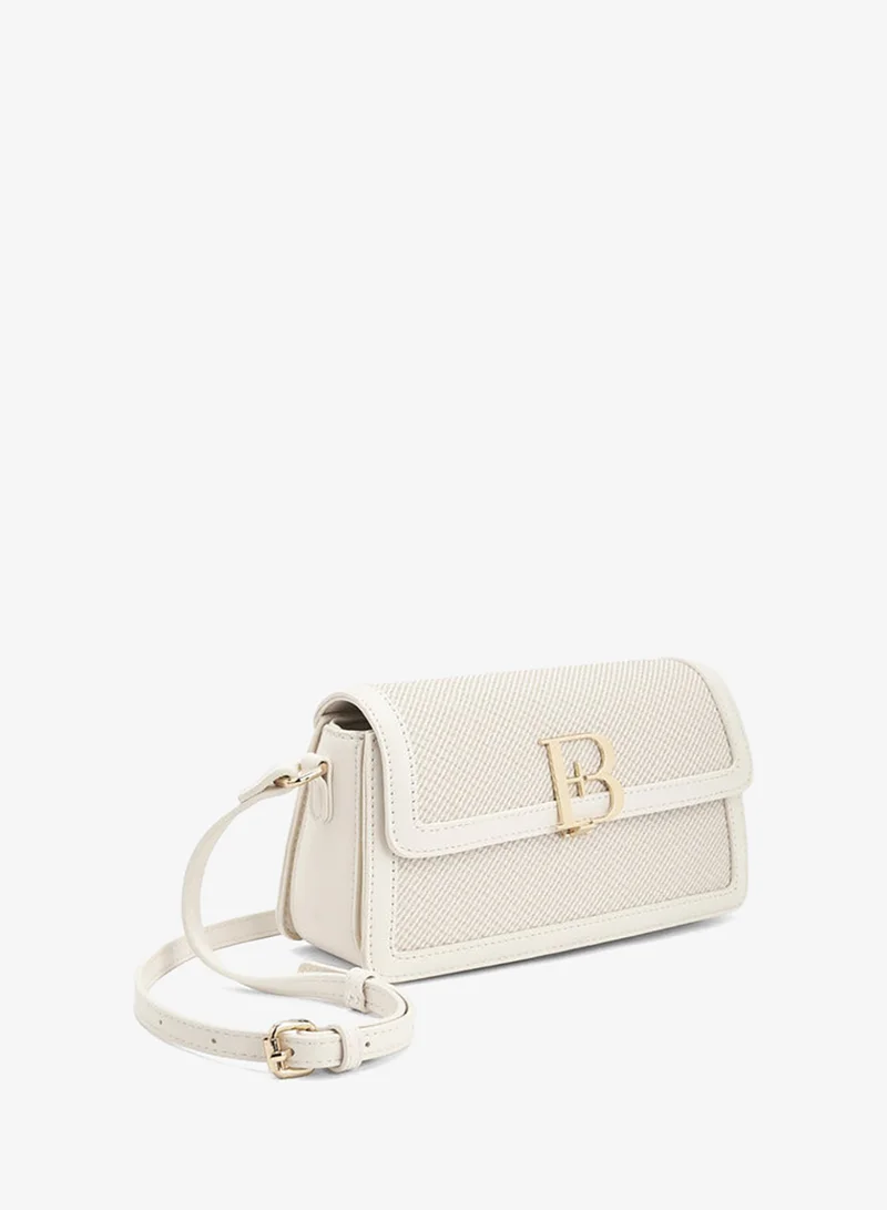 Flora Bella By Shoexpress  Flora Bella Textured Crossbody Bag with Adjustable Shoulder Strap for Women | Best Price UAE