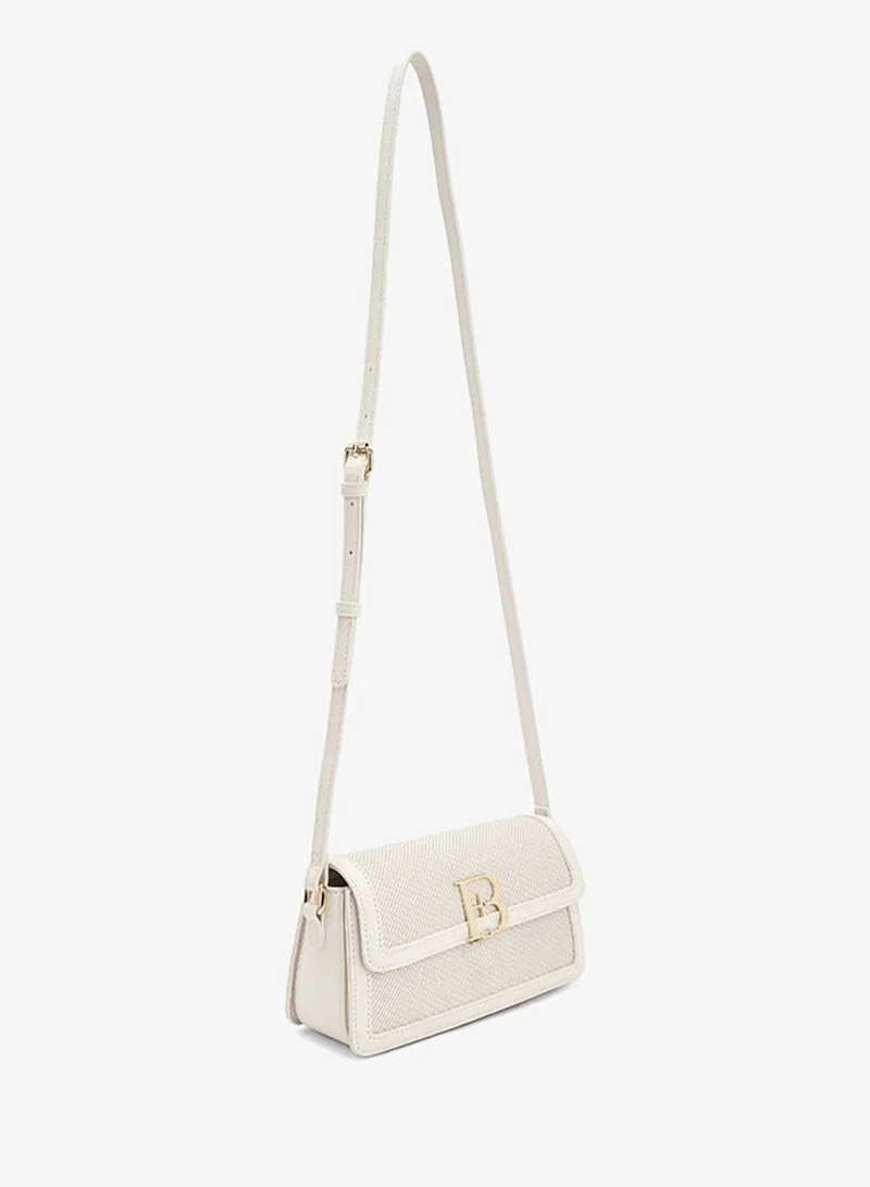 Flora Bella By Shoexpress  Flora Bella Textured Crossbody Bag with Adjustable Shoulder Strap for Women | Best Price UAE