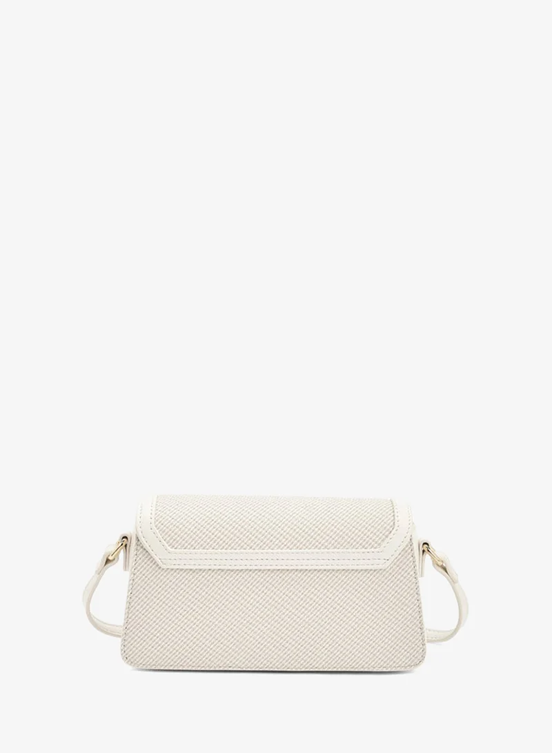 Flora Bella By Shoexpress  Flora Bella Textured Crossbody Bag with Adjustable Shoulder Strap for Women | Best Price UAE