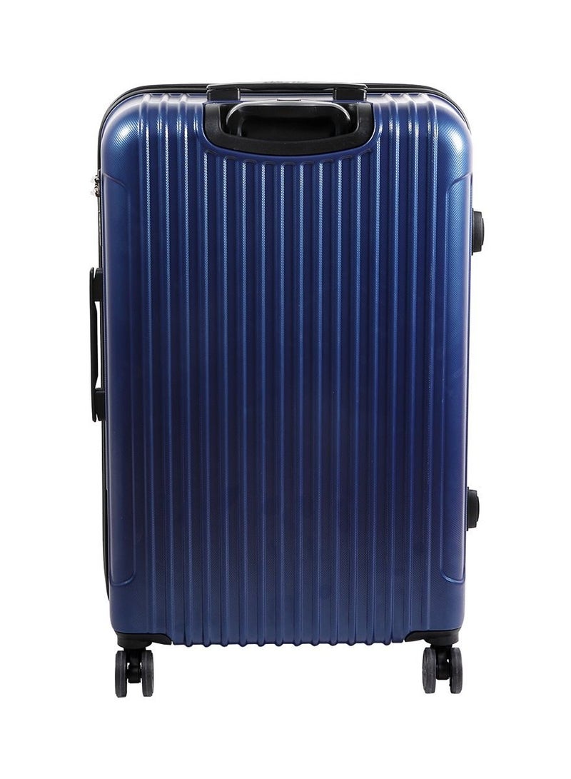 بيج ديزاين تصميم محيط خفيف الوزن للحمل مع عجلة دوارة ونظام قفل أزرق كحلي مقاس 24 بوصة - Image 4