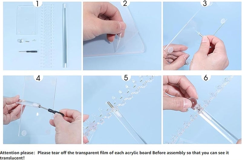 Acrylic Jewelry Stand, Bracelet Holder - Transparent Necklace Organizer with 42 Hooks, Earring & Bracelet Display - Image 5