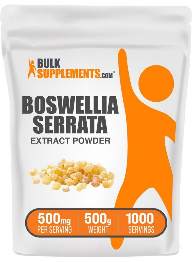 BulkSupplements.com Boswellia Serrata Extract Powder - from Frankincense Resin, Boswellia Serrata Powder - Herbal Supplement, Gluten Free, 500mg per Serving, 500g (1.1 lbs) (Pack of 1) - Image 1